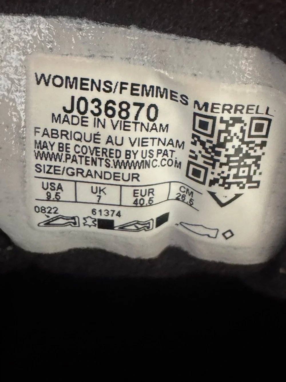 Merrell Women's Burgundy and Gray Gore-Tex Trail Shoes - Picture 3 of 3